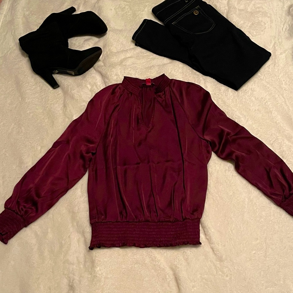 NWT | Vince Camuto | Purple long sleeve blouse | Size small